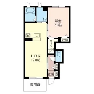 リス ブランI【1階】の間取り