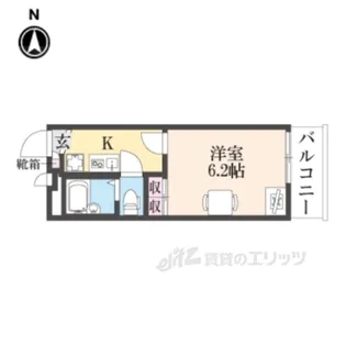 レオパレスエル・ガルテン【3階】の間取り