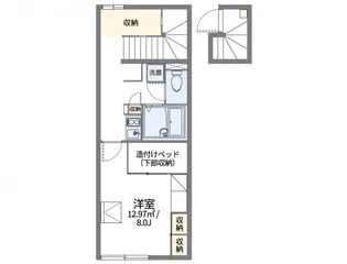 レオパレスサニーハイツ【2階】の間取り
