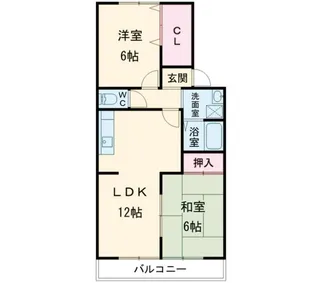 Lumius Higashimura B棟【2階】の間取り