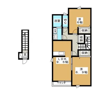 サン・フォレスト【2階】の間取り