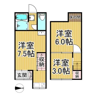大阪府東大阪市中小阪4【一戸建】の間取り