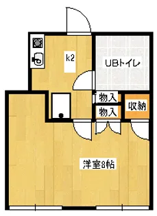 ムサシハイツ【2階】の間取り