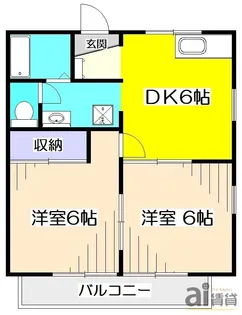東京都小金井市桜町1【アパート】の間取り