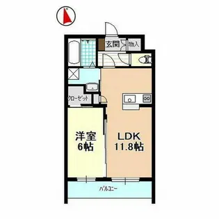 棒屋第17住吉ハイツ【3階】の間取り