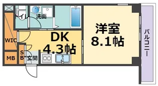 ドルチェ東甲子園【2階】の間取り