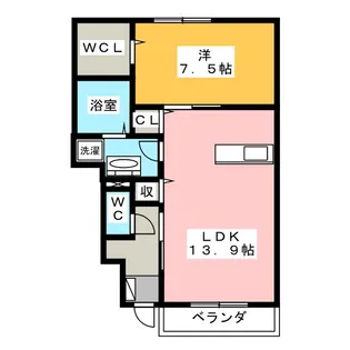 Sunny Vale A【1階】の間取り