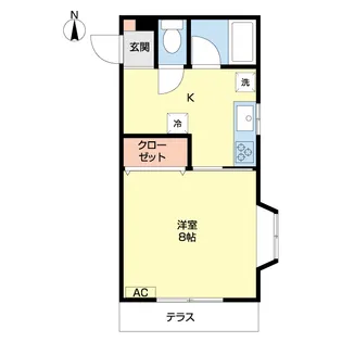 センチュリーハイツ弁天【2階】の間取り
