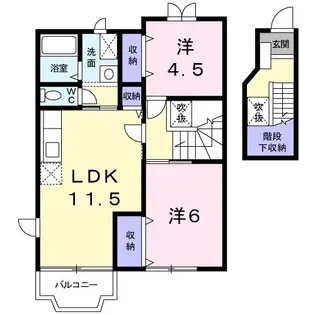 ベルグランデM B【2階】の間取り