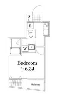 ラフィスタ横浜黄金町【5階】の間取り