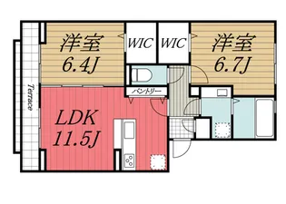 千葉県市原市五所【アパート】の間取り