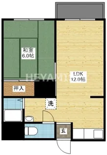 中村アパート【2階】の間取り