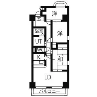 フレンドビル21【7階】の間取り