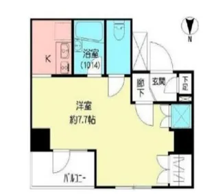 プレール・ドゥーク新宿曙橋【2階】の間取り