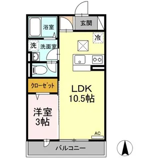 東京都武蔵野市境2【アパート】の間取り