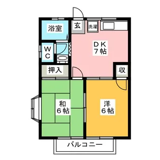 コーポ三角【2階】の間取り