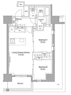 東京都北区滝野川6【マンション】の間取り