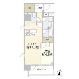 オープンレジデンシア名古屋FRONT【6階】の間取り