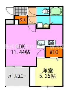 ミリアビタ長洲【3階】の間取り