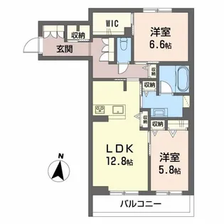 福島県郡山市神明町【マンション】の間取り