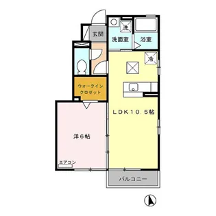 コアロードII【1階】の間取り