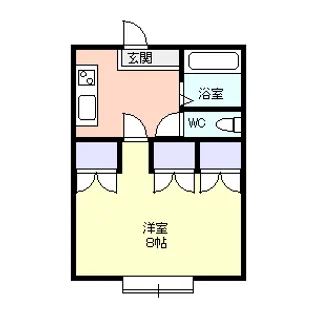 あこや かみむらB棟【1階】の間取り