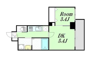 ファーストステージ江坂広芝町【4階】の間取り