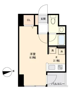 KDXレジデンス仙台駅東【8階】の間取り