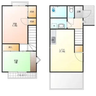 東京都八王子市椚田町【一戸建】の間取り
