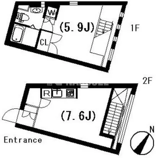 ラティエラ祐天寺【2階】の間取り
