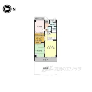 リジェール菅原【1階】の間取り