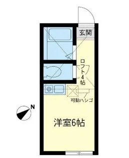 ユナイト衣笠バーナードショー【1階】の間取り