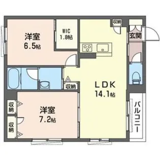 ShaMaison桜丘【1階】の間取り