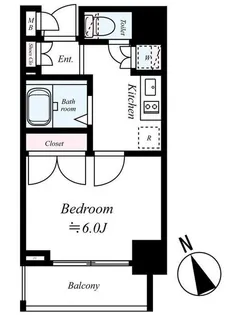 スパシエレジデンスファースト【4階】の間取り