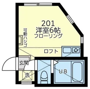 ユナイト和田町ピートダイ【2階】の間取り