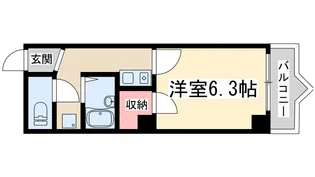 1Kの間取り画像