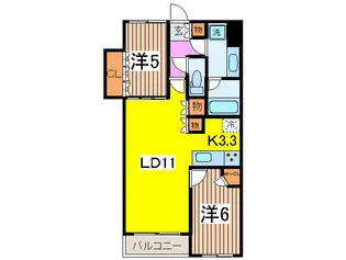 ウィルロ-ズ日本橋レジデンス【2階】の間取り