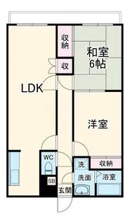 セルアーモスナダII【2階】の間取り