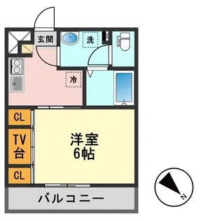 東京都葛飾区新小岩4【アパート】の間取り
