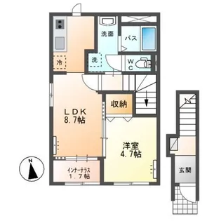 クレリア【2階】の間取り