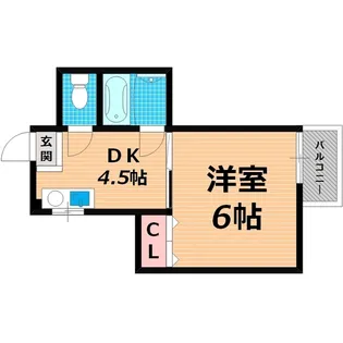 花パークエム【1階】の間取り