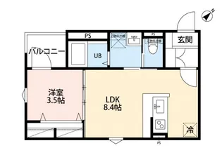 robot home 淵野辺【1階】の間取り