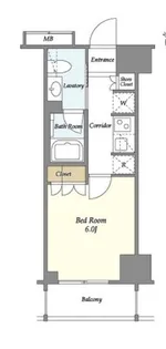 リビオメゾン勝どき【11階】の間取り