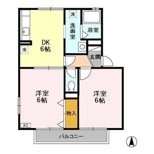千葉県千葉市緑区あすみが丘4【アパート】の間取り
