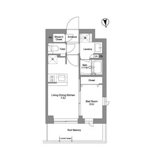 コンフォリア戸越公園【4階】の間取り
