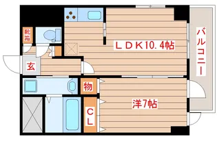 USビル【3階】の間取り
