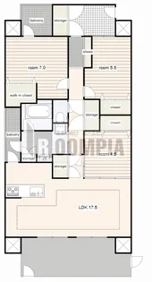モアグレース岐阜南ゲートマークス【1階】の間取り