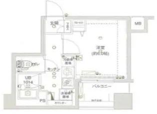 エル・ドゥーチェ蒲田【7階】の間取り