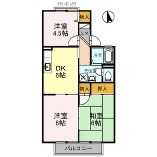 大阪府高槻市野田4【アパート】の間取り