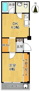 高野ビル【2階】の間取り